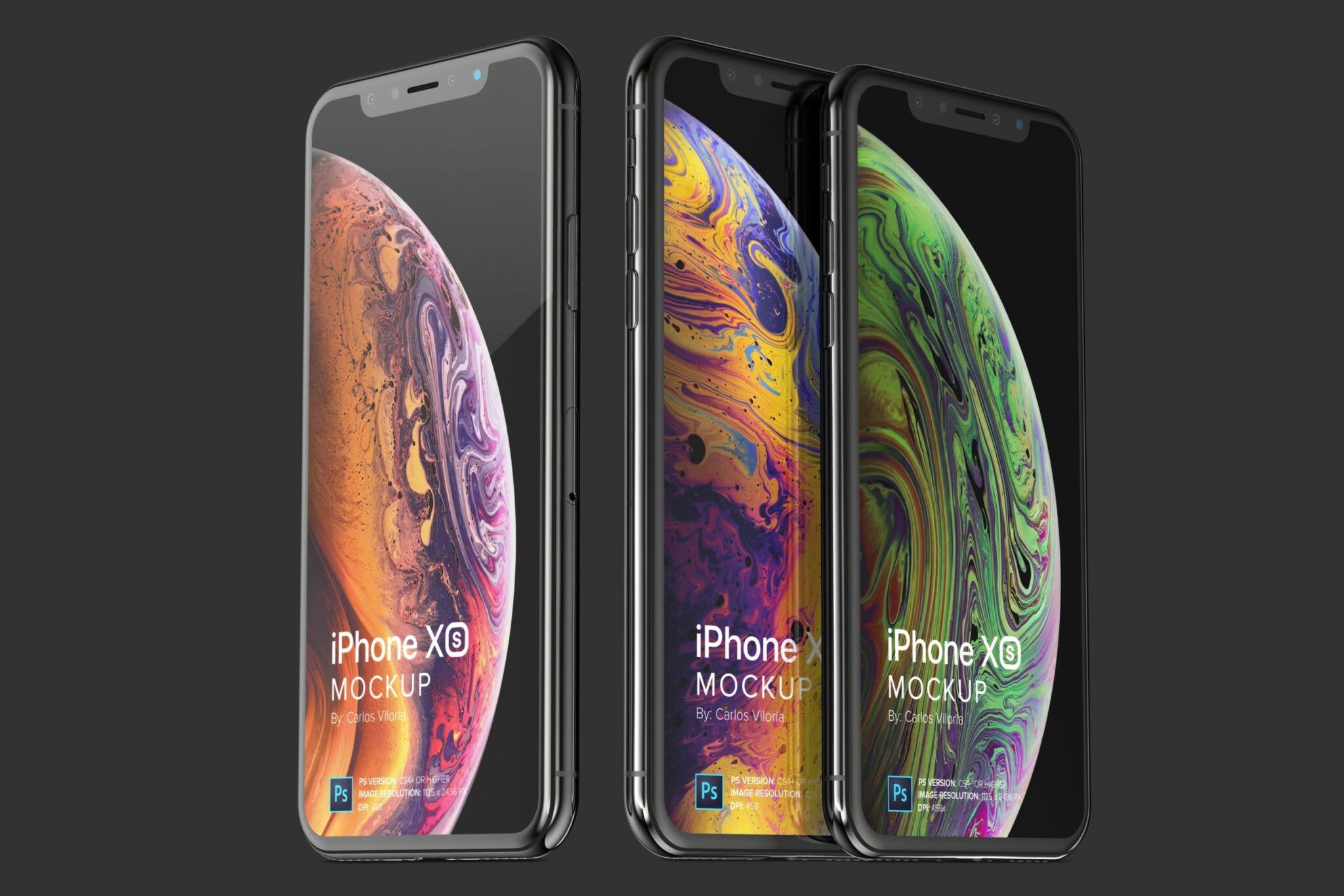 iPhone XS Mockup for iOS Apps Design