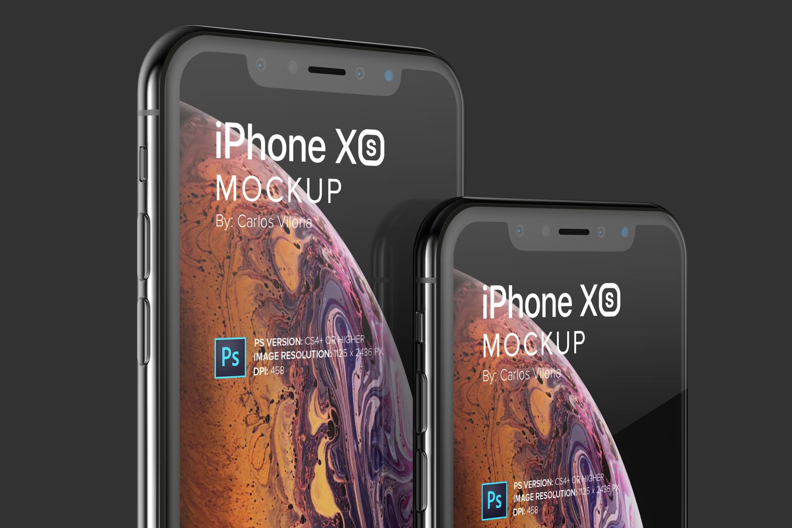 Iphone Xs Mockup for Close Up Views