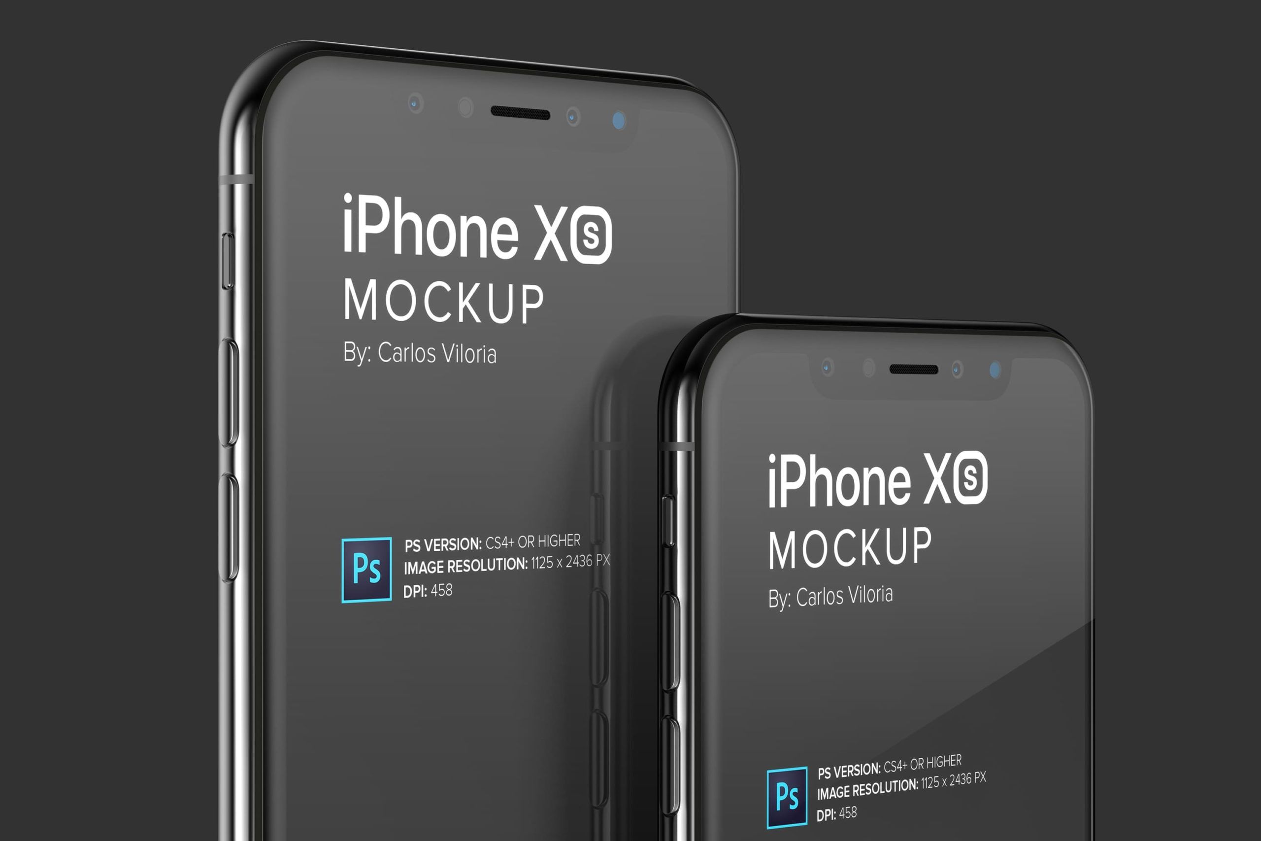 Iphone Xs Mockup for Close Up Views