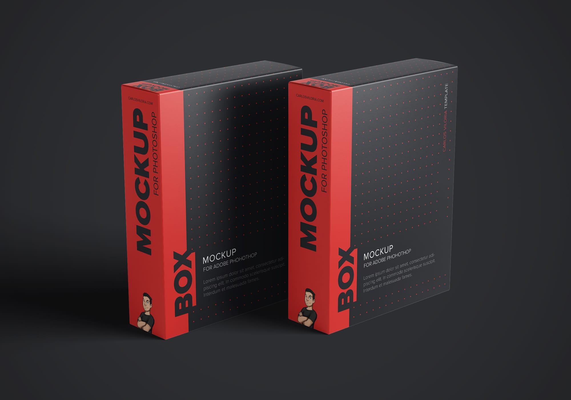 Download Free Software Box Mockup Pack for Photoshop - Carlos Viloria