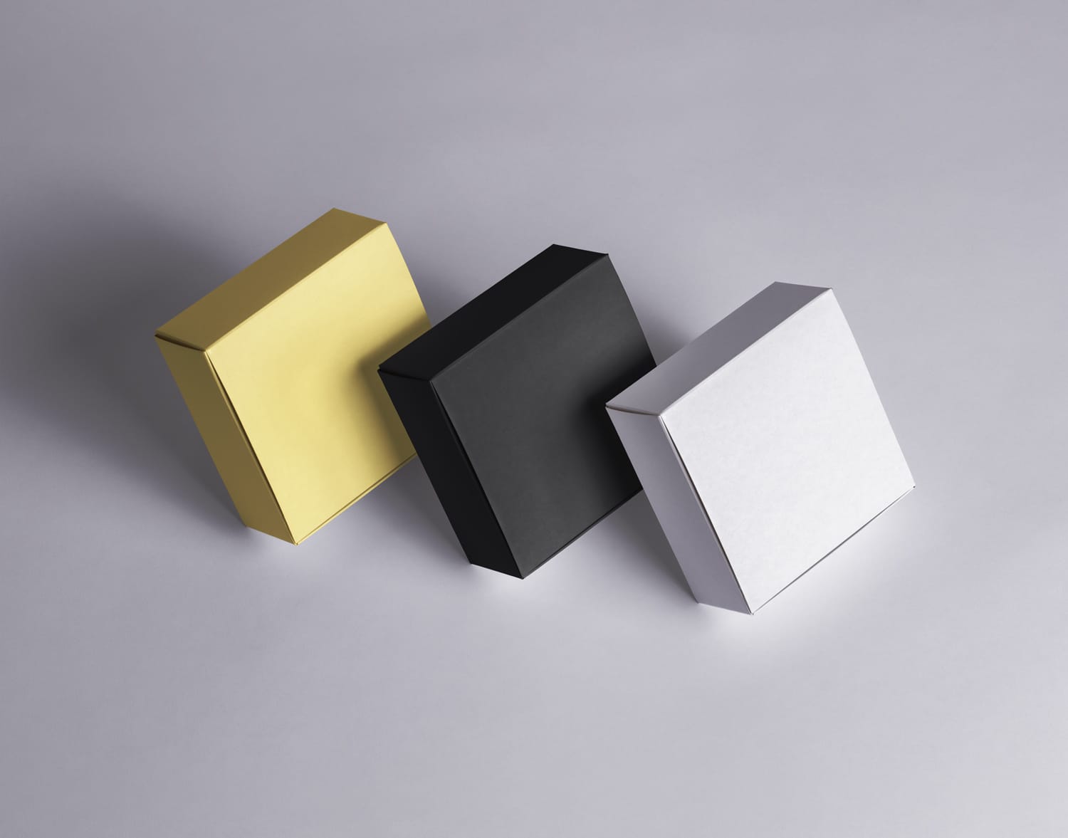 Free Square Boxes Packaging Mockup