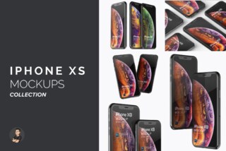 iPhone XS Mockups Collection for iOS Apps or responsive web design
