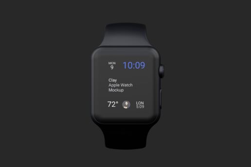 Clay Apple Watch Mockup to present WatchOS Apps
