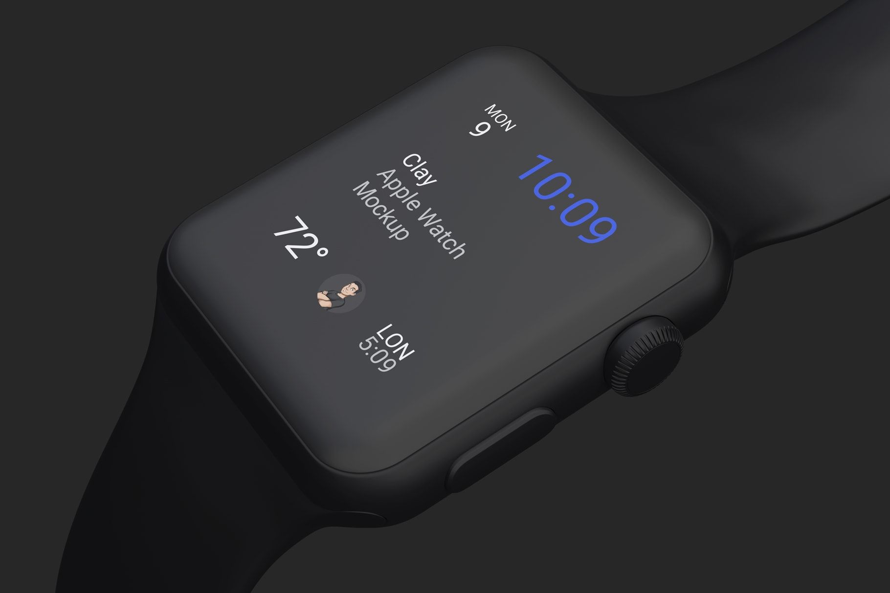 Clay Apple Watch Mockup to Present Watchos Apps