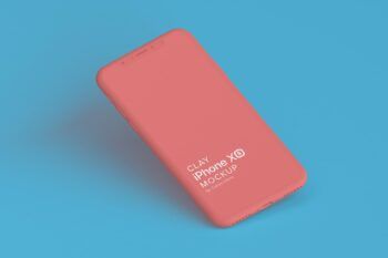 Clay Iphone Xs Mockup 01 - Mockups by Carlos Viloria Clay Iphone Xs Mockup for Ui Ios Apps - Mockups by Carlos Viloria