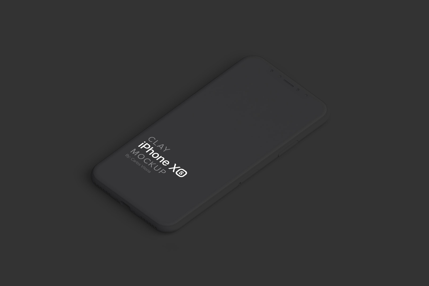 Clay Iphone Xs Mockup for Ui Ios Apps