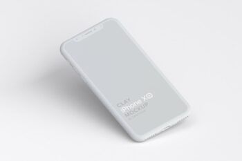 Clay Iphone Xs Mockup 01 - Mockups by Carlos Viloria Clay Iphone Xs Mockup for Ui Ios Apps - Mockups by Carlos Viloria