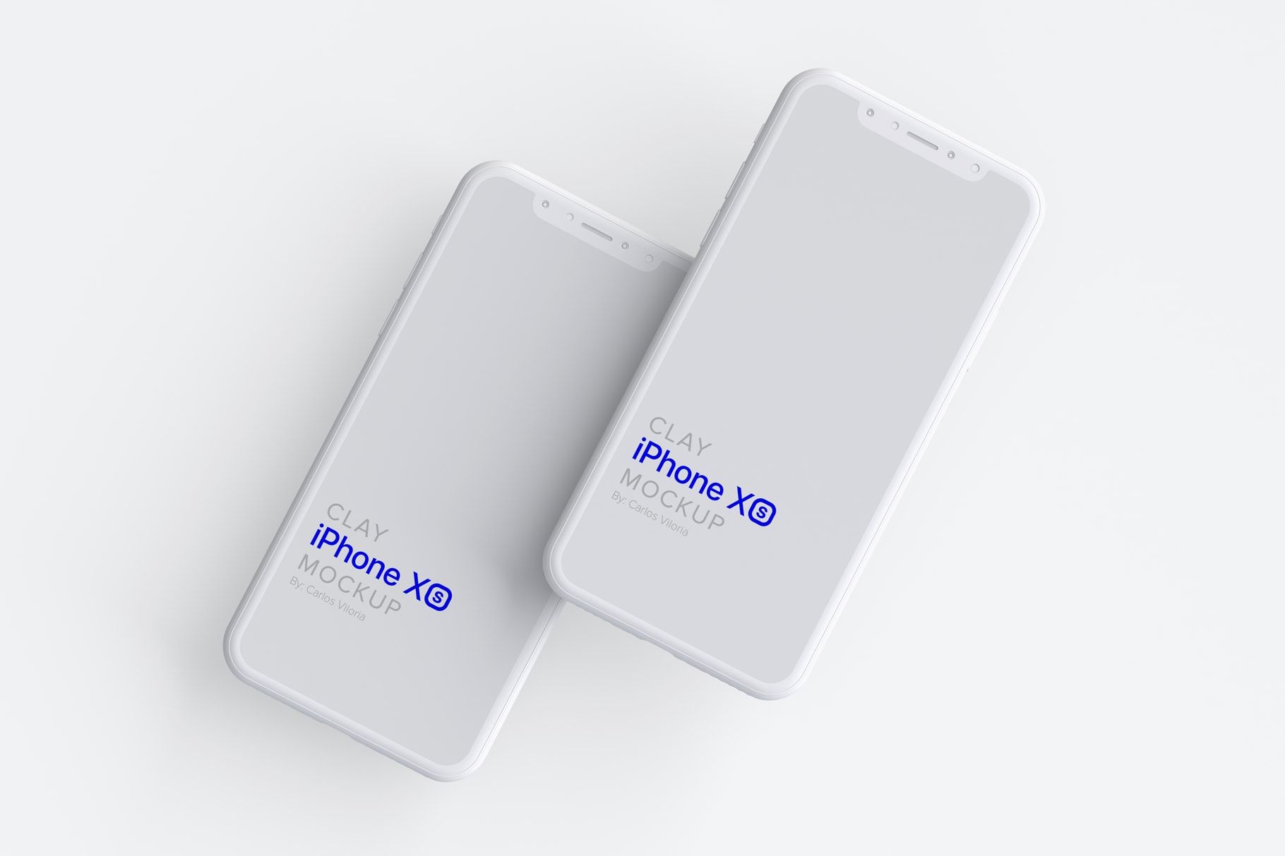 Clay Iphone Mockup for Ios Apps