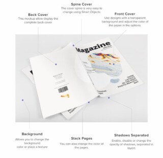 Creative A4 Magazine Mockup