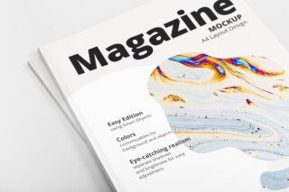 Close Up A4 Magazine Mockup
