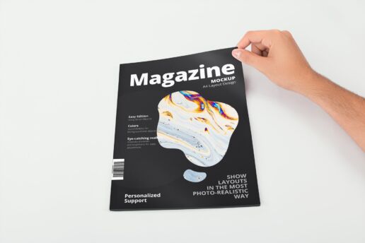 A4 Cover Magazine Mockup