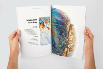 A4 Magazine Spread Page Mockup - Mockups by Carlos Viloria A4 Magazine Spread Page Mockup - Mockups by Carlos Viloria
