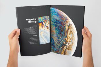 A4 Magazine Spread Page Mockup - Mockups by Carlos Viloria A4 Magazine Spread Page Mockup - Mockups by Carlos Viloria