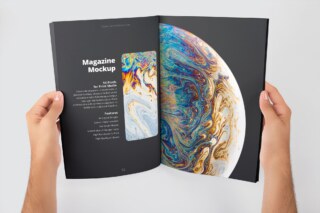 A4 Magazine Spread Page Mockup