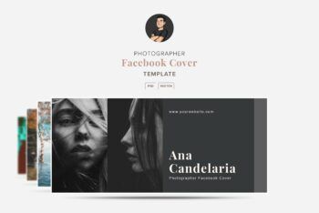 Photographer Facebook Cover Template - Mockups by Carlos Viloria