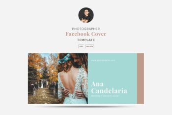 Photographer Facebook Cover Template - Mockups by Carlos Viloria