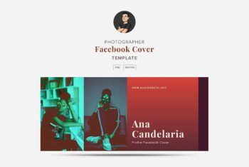 Photographer Facebook Cover Template - Mockups by Carlos Viloria