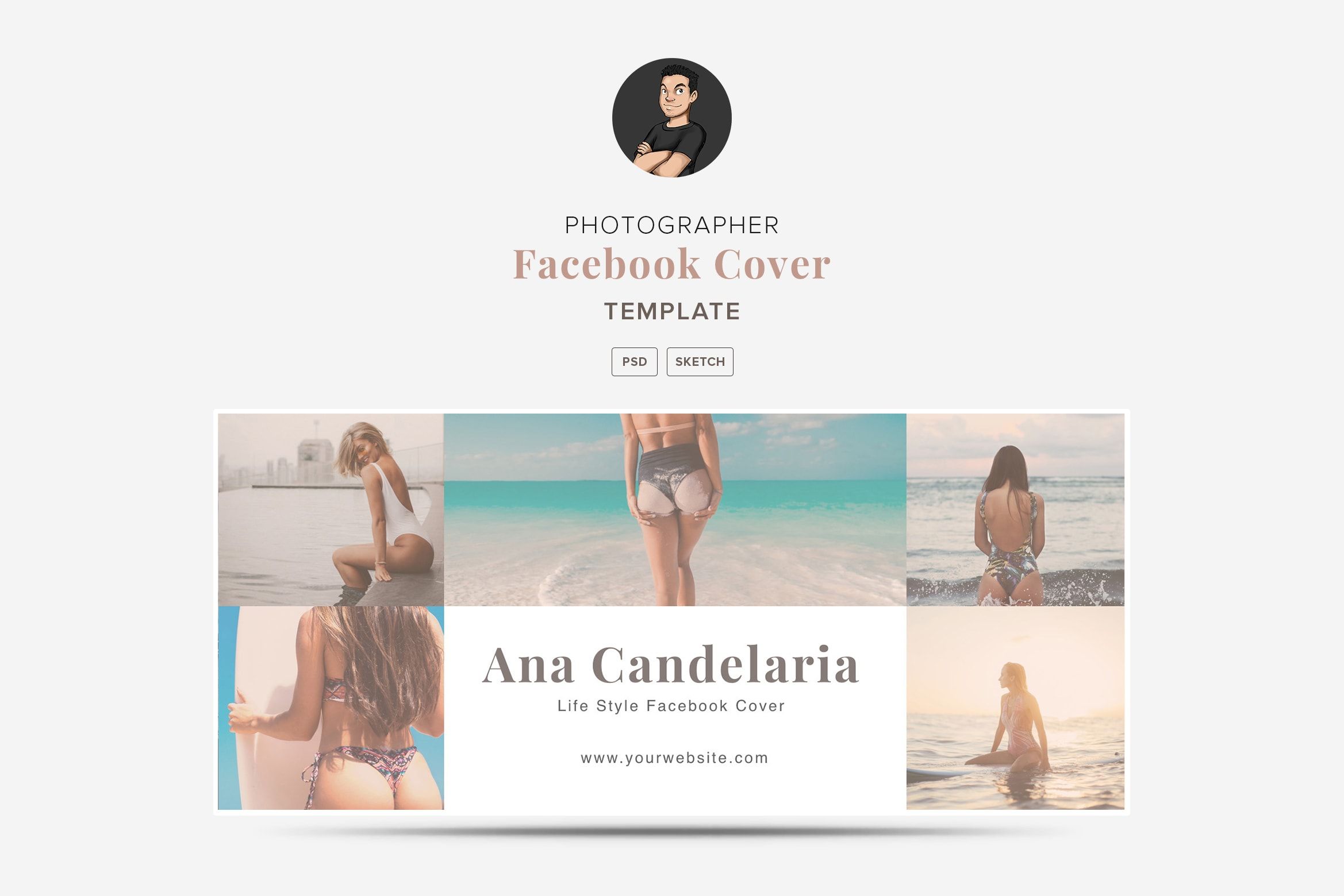 Collage Facebook Cover Template