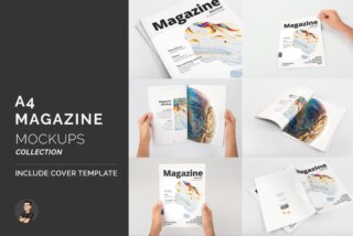 A4 Magazine Mockups Pack