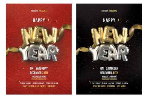 New Year Flyer - Poster Template