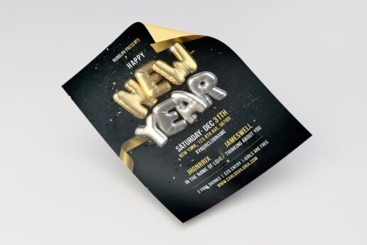 New Year Flyer - Poster Template 02