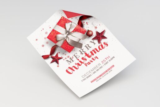 Merry Christmas Flyer - Poster Template 01