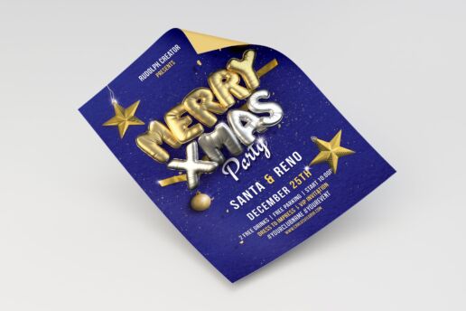 Merry Christmas Flyer - Poster Template 04
