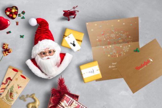 7x5 BiFold Greeting Card Christmas Scene Mockup 03