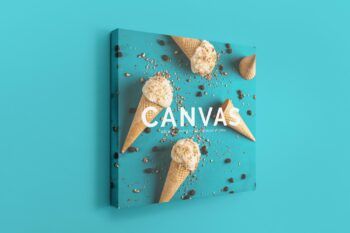Square Canvas Ratio 1x1 Mockup 02 - Mockups by Carlos Viloria