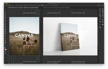 Portrait Frame Canvas Mockup - Mockups by Carlos Viloria Portrait Frame Canvas Mockup - Mockups by Carlos Viloria