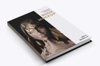 Hardcover Book Mockup - 8,2x10 In