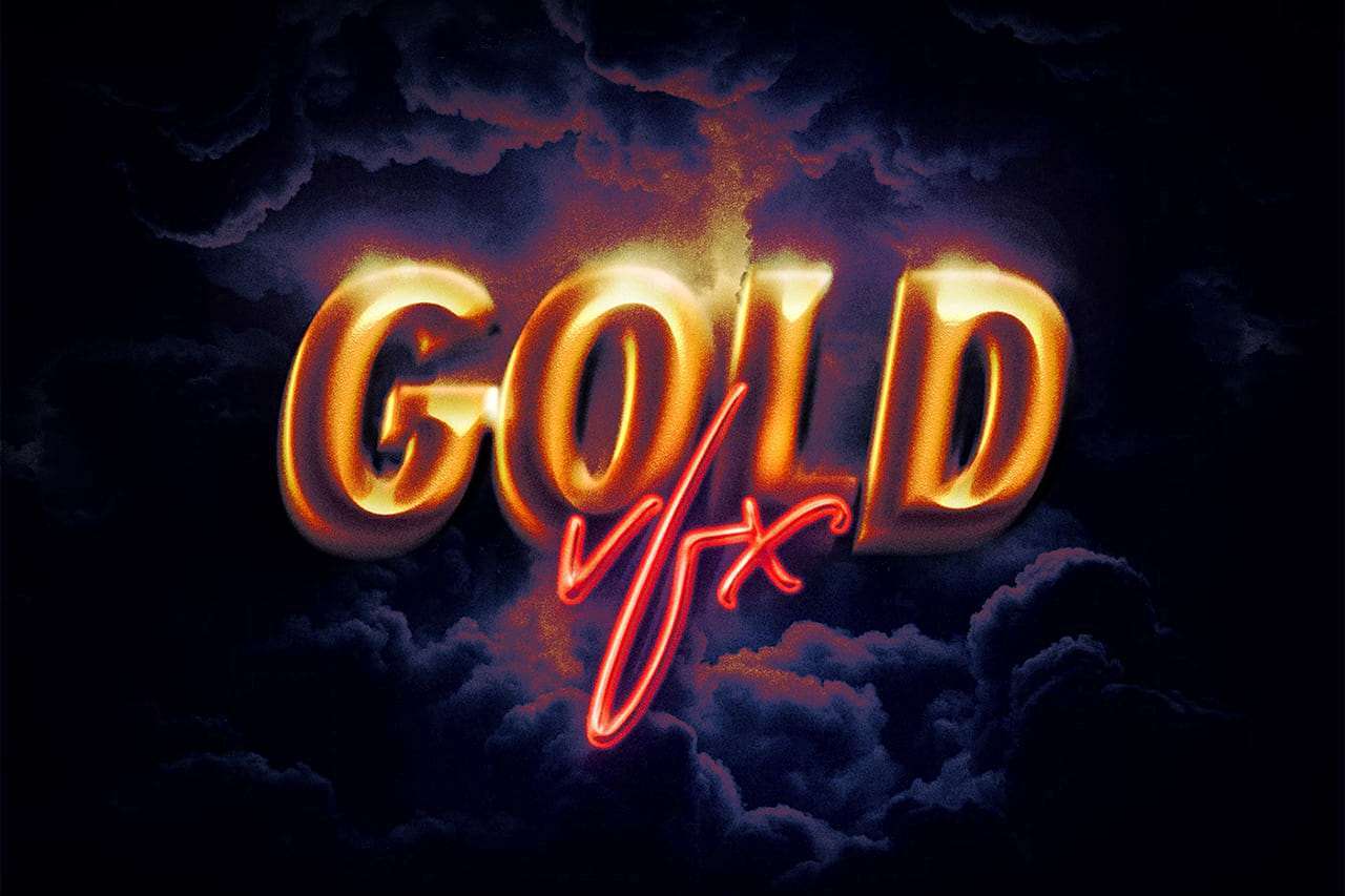 Free Gold Text Effect For Photoshop