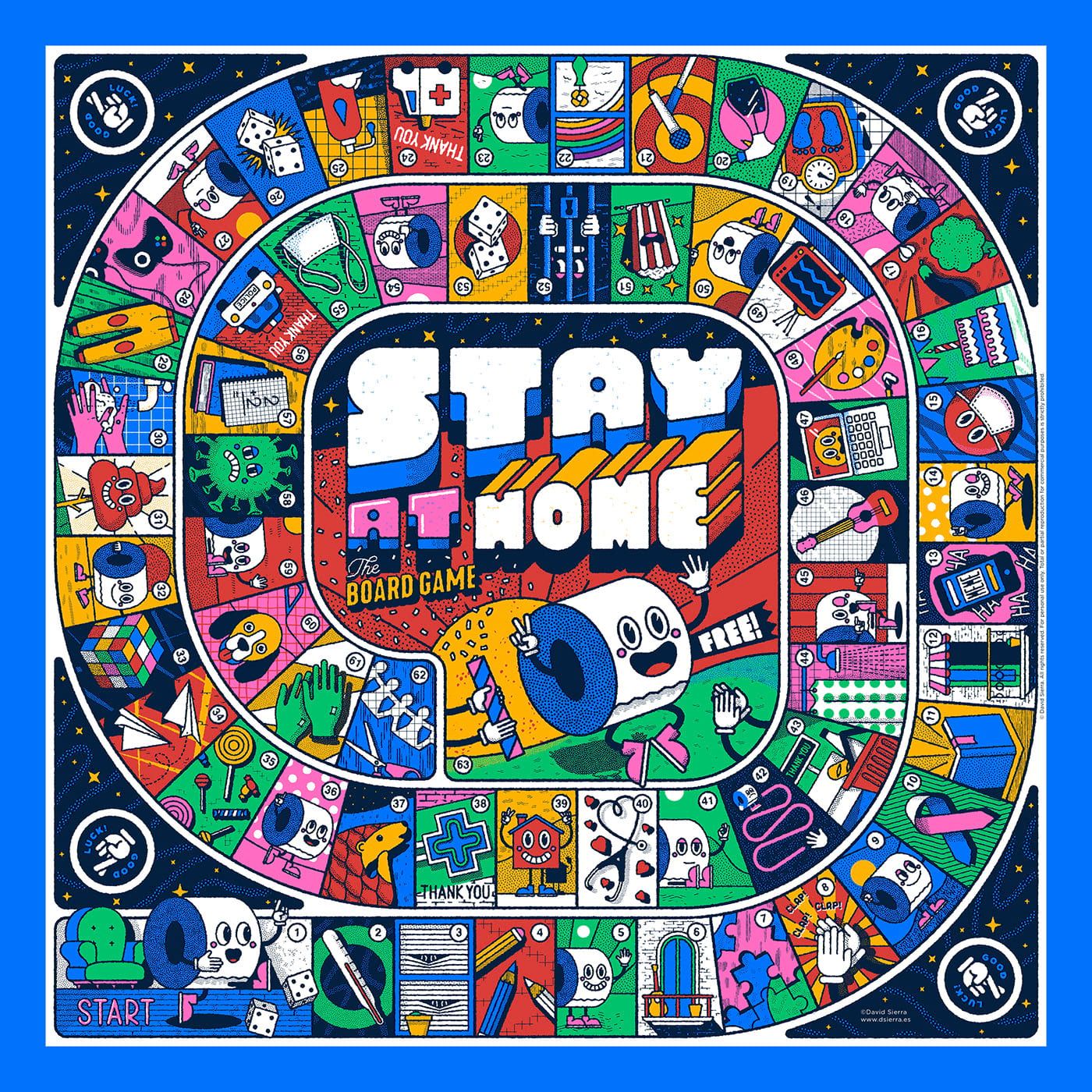 Freebie Stay At Home Board Game