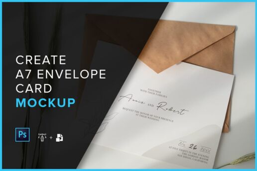 Create A7 Envelope Mockup - Tutorial