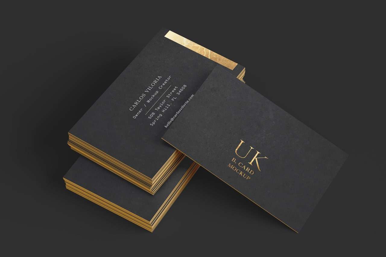 Mockup to showcase UK Business Cards