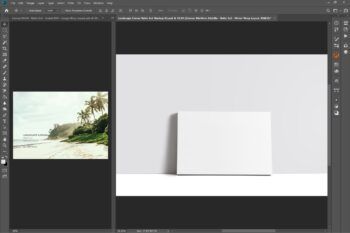 Front Leaning Landscape Canvas Mockup Ratio 3x2 - Mockups by Carlos Viloria Front Leaning Landscape Canvas Mockup Ratio 3x2 - Mockups by Carlos Viloria