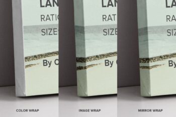 Wraps Landscape Canvas Ratio 3x2 Mockup - Mockups by Carlos Viloria