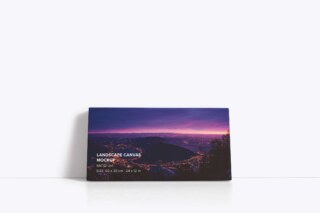 Front Leaning Canvas Ratio 2x1 Mockup