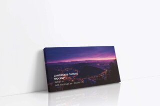 Leaning Landscape Canvas Ratio 2x1 Mockup - Left 1.5 In Wrap - carlosviloria.com