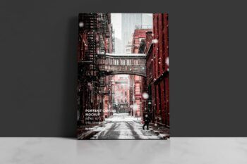 Portrait Canvas Ratio 5x7 Mockup - Mockups by Carlos Viloria
