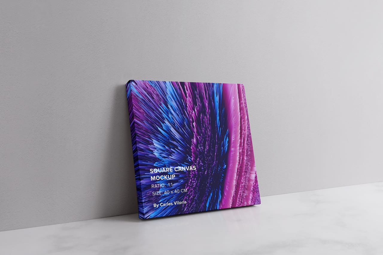 Perspective Wrap Side Canvas Mockup