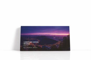 Landscape Canvas Mockups - Ratio 2x1 - Mockups by Carlos Viloria