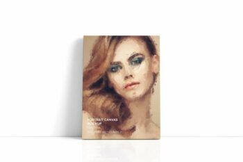 Portrait Canvas Mockups - Ratio 3x4 - 45x60 Cm - Mockups by Carlos Viloria