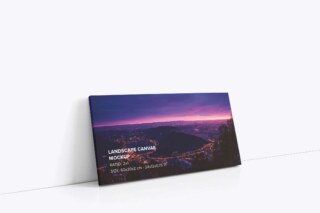 Leaning Landscape Canvas Ratio 2x1 Mockup - Left 0.75 In Wrap - carlosviloria.com