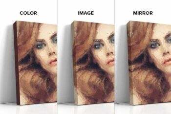Canvas Mockups Bundle: 3 Wrap/edge Type - Mockups by Carlos Viloria