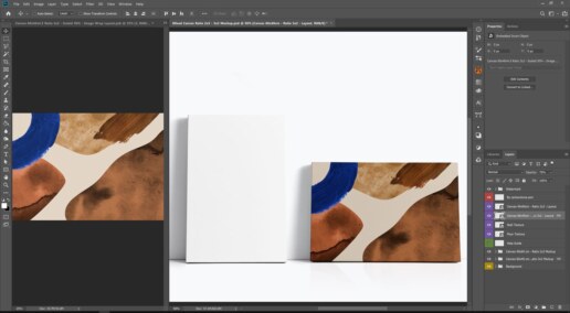 Mixed Canvas 3x2 - 2x3 Mockup