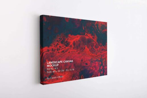 Landscape Canvas Ratio 4x3 Mockups Pack