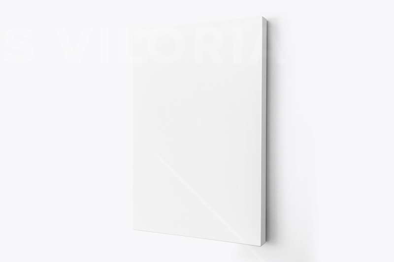 Hanging Portrait Canvas Ratio 2x3 Mockup - Right 0.75 in Wrap
