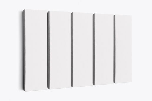 5 Split Panel Canvas Mockup - 30x100x3 cm