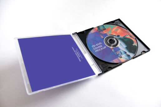 CD-DVD Jewel Case Open Mockup